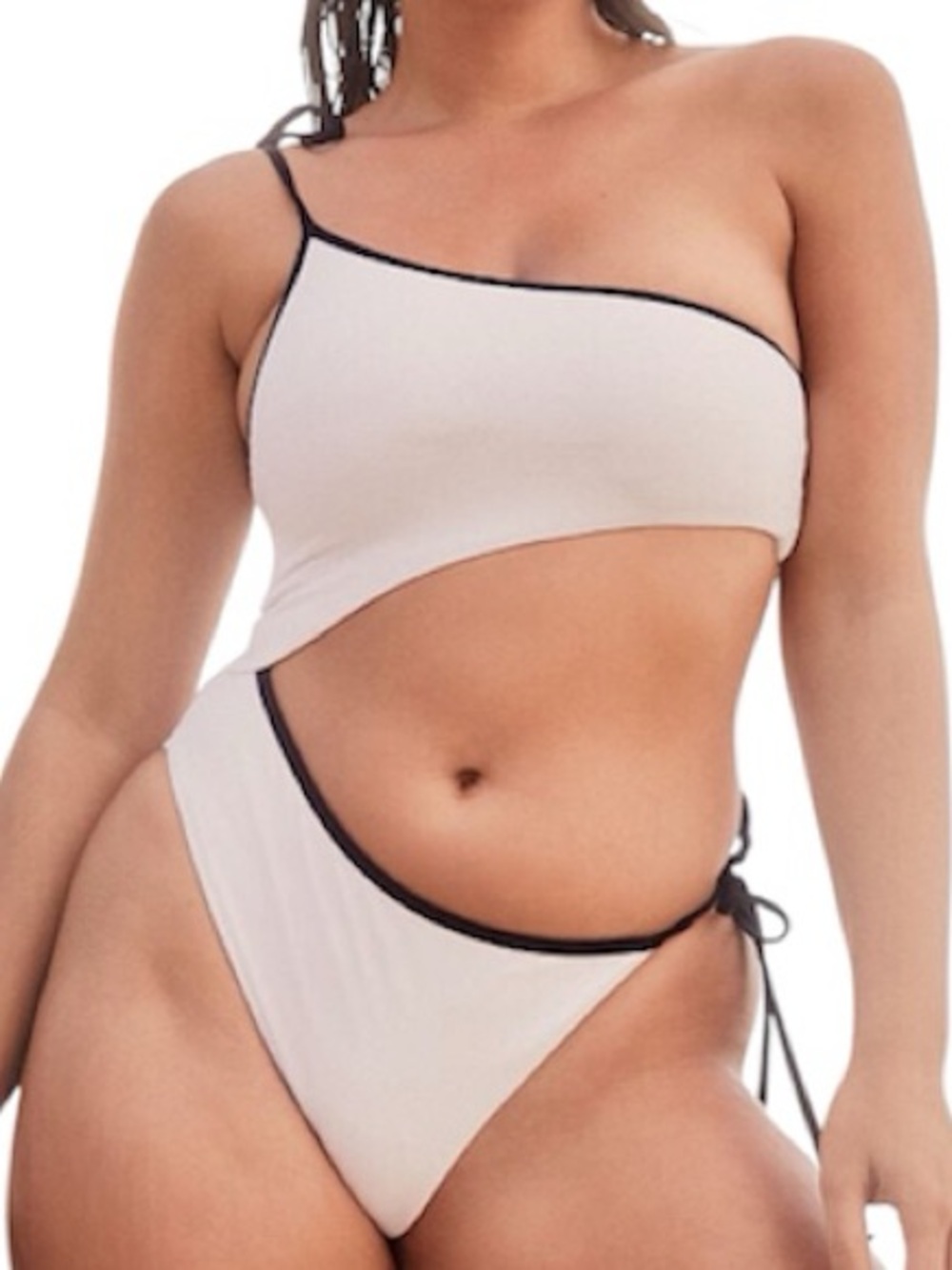 Victoria’s Secret One-Shoulder Cutout One Piece Monokini Swimsuit | Size Large